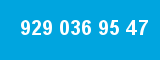 929 036 95 47 929 036 95 47